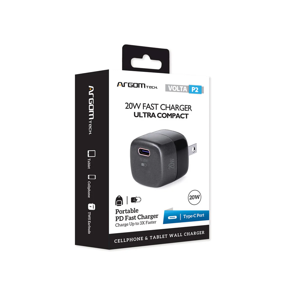 Argom Volta P2 Ultra Compact Fast Charger 20w