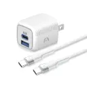 Argom Volta P40 Charge Pack - 2 Port Fast Charger with Type C Cable