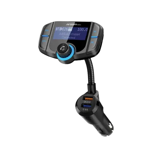 [ARG-AC-0348BK] Argom Bluetooth Hands Free Car Kit Spectro T4 Quick Charge