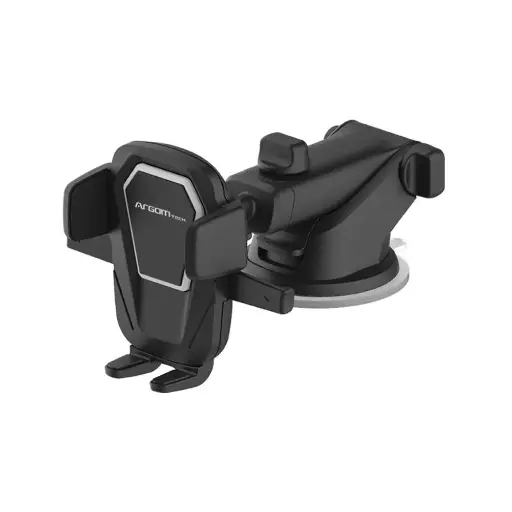 [ARG-AC-0310BK] Argom Cell Phone Car Mount with Telescopic Arm