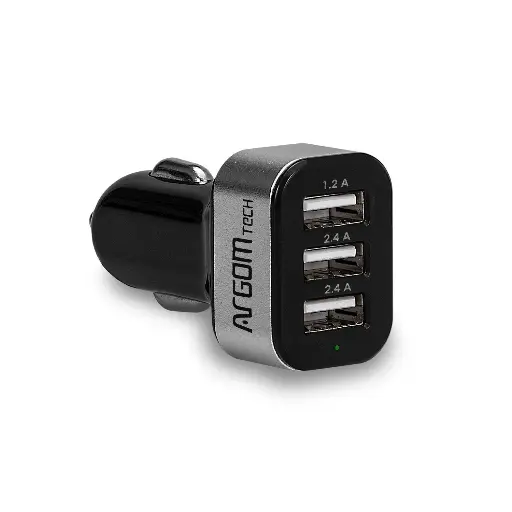 [ARG-AC-0113BK] Argom Fast Car Charger 3x USB Port (6A)