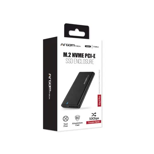 [ARG-AC-1083] Argom M.2 NVME PCI-C SSD Enclosure | Type C | 10Gbps