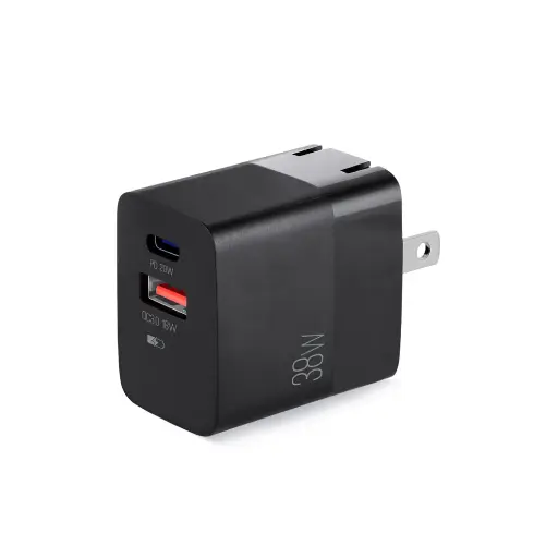 [ARG-AC-0122BK] Argom Volta P4 Compact & Foldable Dual Fast Charger 38w