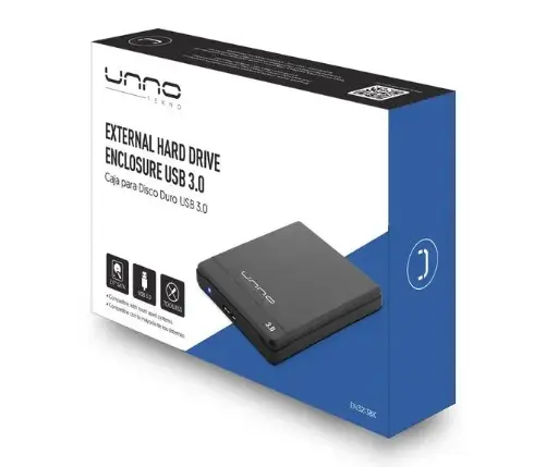 [EN3213BK] Unno 2.5 External Hard Drive Enclosure USB 3.0