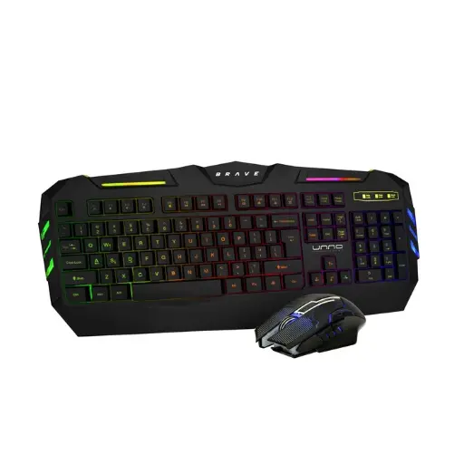 [KB6782BK] Unno Brave Gaming Keyboard and Mouse Combo BRV82