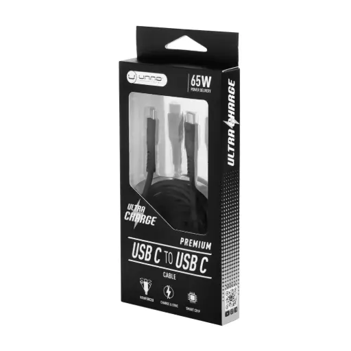 Unno Premium USB C to USB C Cable PD65w 