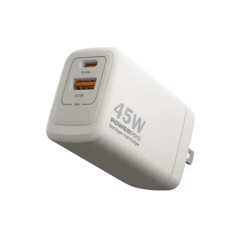 [PW5065WT] Unno Powerpro Dual Port GaN Super Fast Wall Charger | PD45W