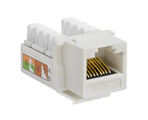 [TYC5E-KSJ10] Keystone Cat5E Jack White