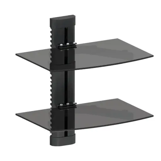 [A00226] Argom Double Shelf A/V Wall Stand 