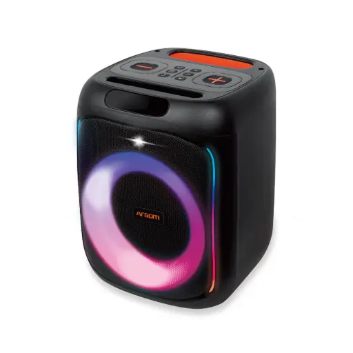 [ARG-SP-4050BK] Argom Rave Box 65 Premium Wireless BT Speaker with LED Light Show